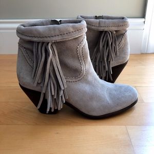 Sam Edelman Louie Fringe Suede Bootie